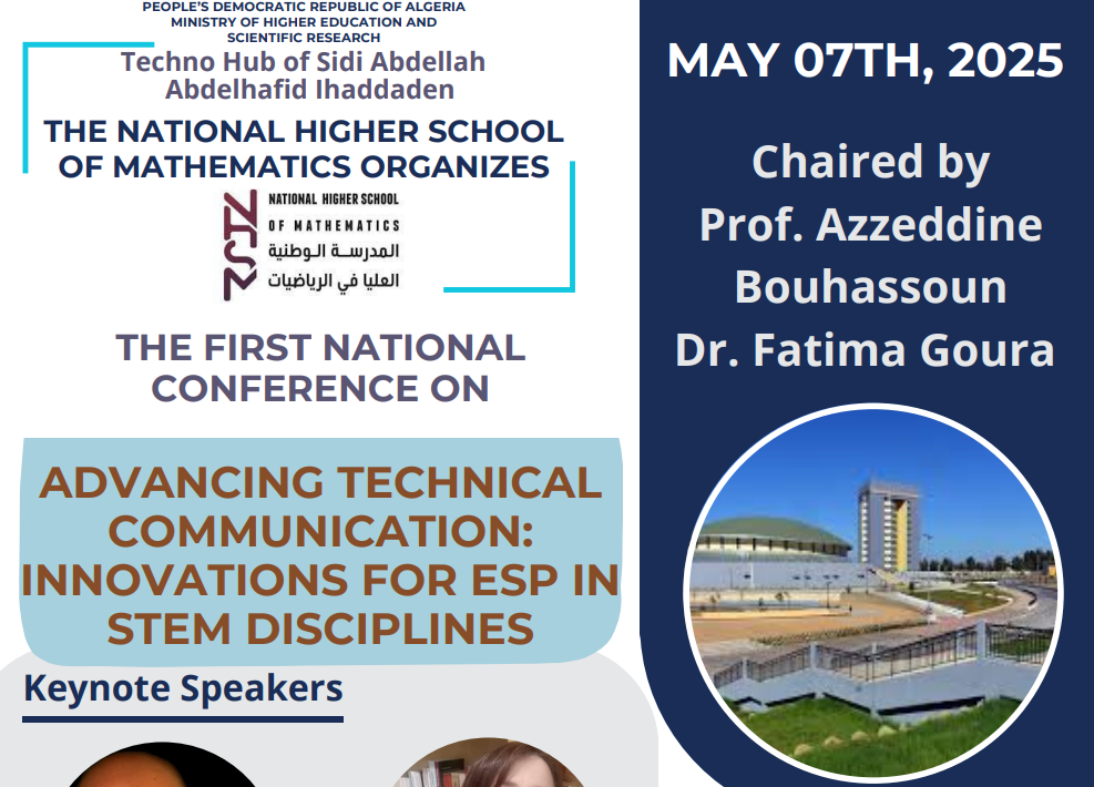 Workshop organized by the ENS of Mathematics of Sidi Abdellah